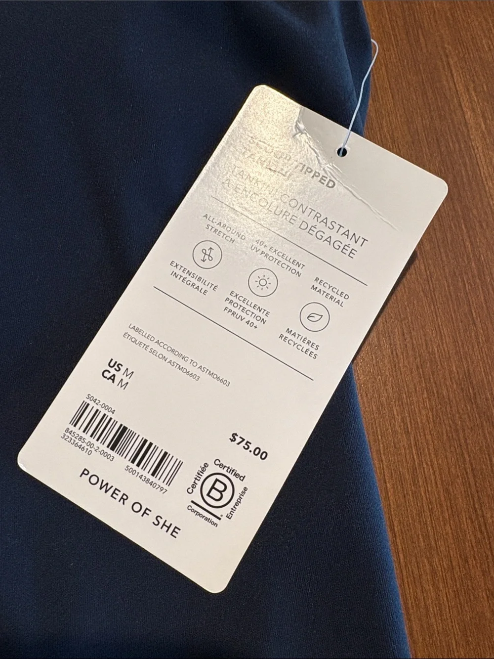 NWT Athleta Scoop Tipped Tankini Sz Med (#845285)